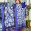 Semi-stitched Premium cotton 3-piece(Blue Color)