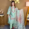 Pakistani Inspired Gorgeous Party 3-piece(Mint)