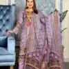 AFROZEH Premium SWISS LAWN 3-piece(Lavender)