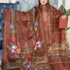 Suprita Premium SWISS LAWN 3-piece(Wine Meroon)
