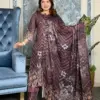 Premium SWISS LAWN 3-piece(Chocolate Brown)